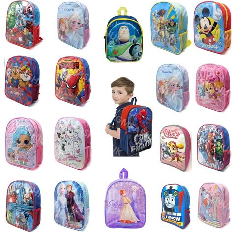 Boys Girls Kids Backpack Junior Toddlers Character Rucksack School ...