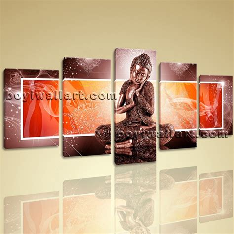 Amazon.com: Large Elegant Buddha Wall Art Painting Contemporary Decor ...