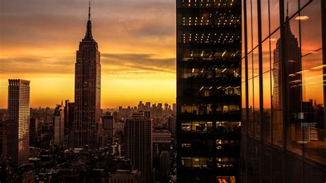 3840x2160 skyscrapers, building, sunset 4K Wallpaper, HD City 4K ...