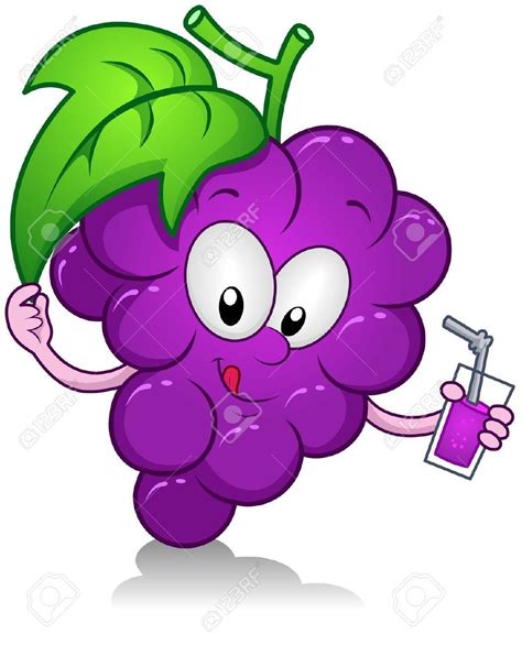 Resultado de imagen para dibujo de uvas animadas | Fruit cartoon, Easy ...