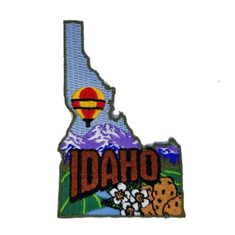 Idaho Patch ID Map Idaho State Shape Travel Patch Iron on - Etsy