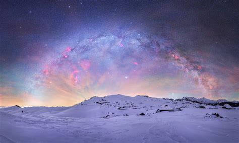 Nebulous Milky Way Portraits in Wonder-Filled Winter Landscapes ...