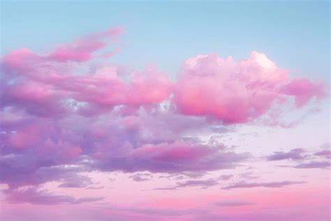 Magic pink sunset clouds sky featuring romantic, pink background, and ...