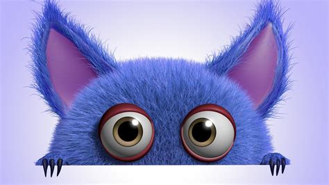 Cute Animated Monster Wallpaper | Cute cartoon wallpapers, Cartoons 3d ...