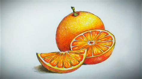 how to draw orange slices - minnievandisneyworld