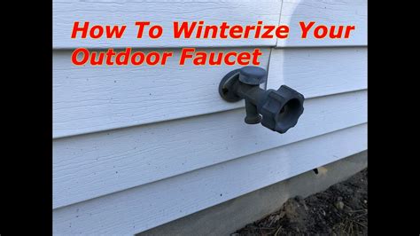 How To Winterize An Outside Faucet - YouTube