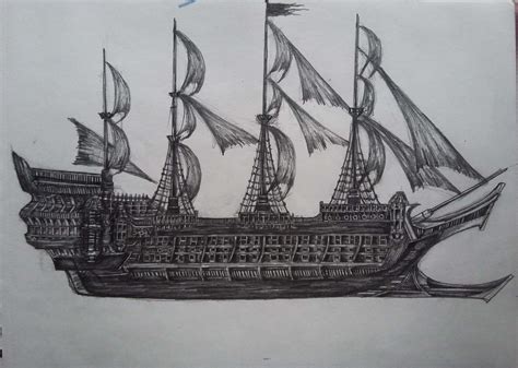 How To Draw A Pirate Ship Hard - magdalena-encore