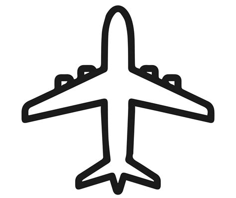 Airplane Symbol PNGs for Free Download