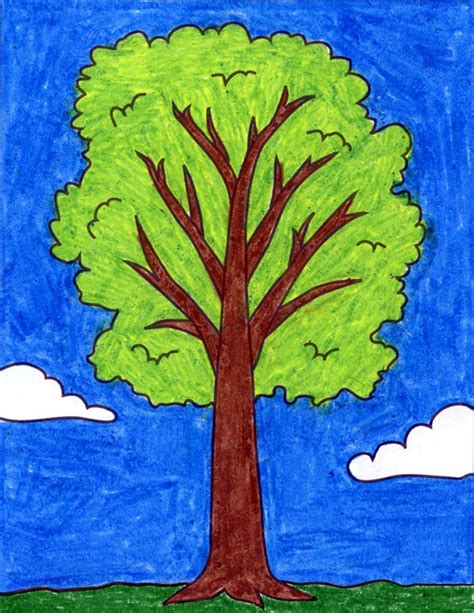 How to Draw a Tree How to Draw a Tree Step by Step Easy - Parker ...