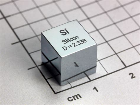 Silicon – precision density cube – monocrystalline – 10mm – 2.33g