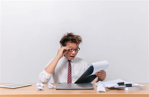 Asian business man sitting and working and stressed 8440279 Stock Photo ...