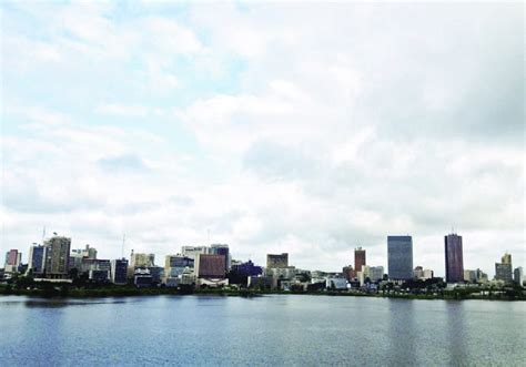 6 The skyline of Abidjan 2013, the capital of Ivory Coast, and long ...