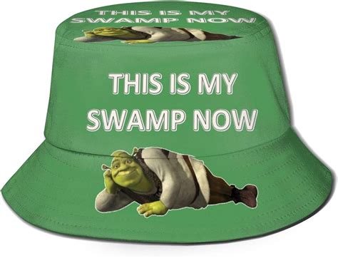 Shrek This is My Swamp Now Unisex Bucket Hat Summer Travel Beach Sun ...