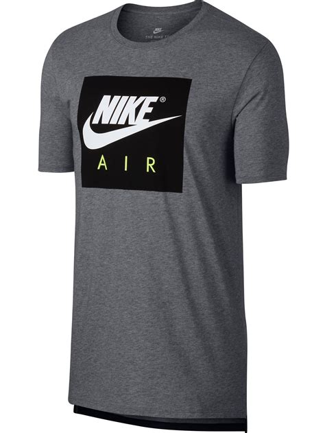 Nike - Nike Air Large Logo Crew Neck Men's Sportswear T-Shirt Grey ...