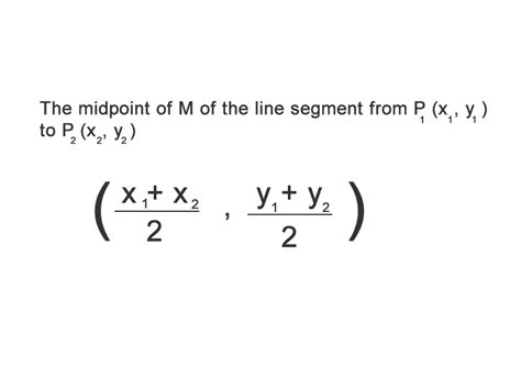 What is the Midpoint Formula?