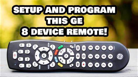 GE 8 Device Universal Remote Codes