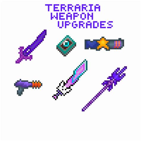 Pixilart - terraria weapon advancements by springlock120