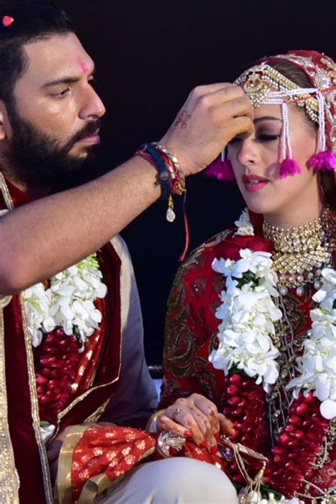 All the pictures from Yuvraj Singh and Hazel Keech's wedding in Goa ...