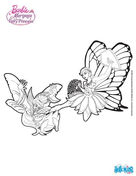 Mariposa is banished coloring pages - Hellokids.com