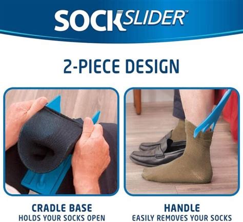 Sock Slider - The Easy On, Easy Off Sock Aid Kit & Shoe Horn Pain Free ...