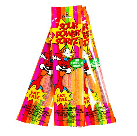 Sour Power Straws Sortz 24ct. | Sweet City Candy