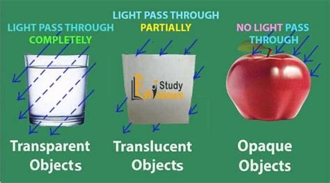 Transparent objects translucent objects & opaque objects | Opaque ...