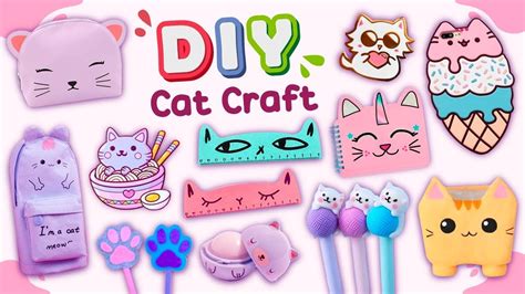 12 DIY CAT THEMED SCHOOL SUPPLIES - Create incredible cute things by ...