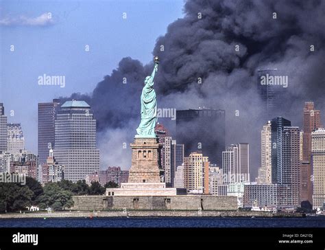 Sept. 11, 2001 - New York, New York, US - The Statue of Liberty stands ...