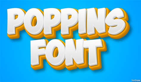 Poppins Font Text Effect and Logo Design Font