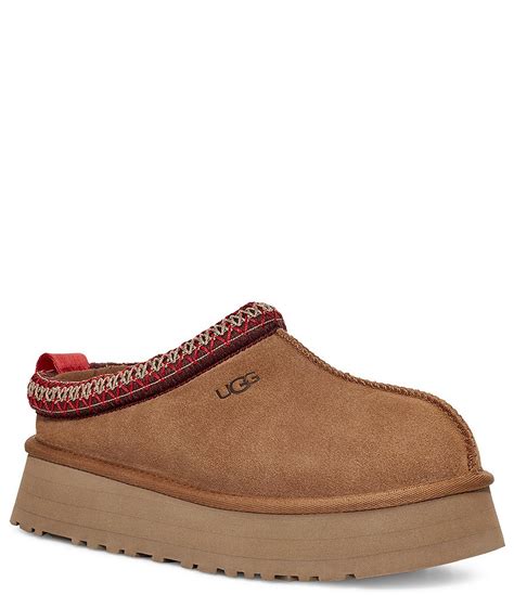 UGG Tazz Suede Platform Clog Slippers | Dillard's