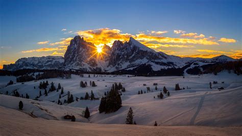 Seiser Alm, Dolomites, South Tyrol, Auronzo, Italy | Alm, Winter