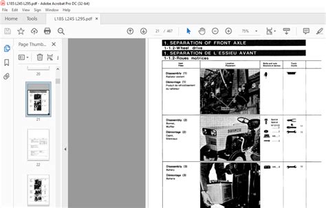 Kubota Tractor L185 L245 L295 Workshop Manual EN_FR - PDF DOWNLOAD ...