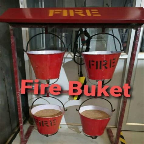 Mild Steel Fire Bucket, Shape: Cylindrical, Capacity: 1 Litre at Rs 150 ...