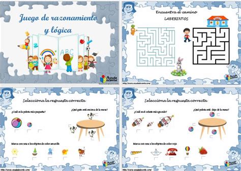 Juegos de razonamiento y lógica para niños pdf - AYUDA DOCENTE