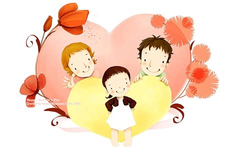 Happy family love - Lovely Art illustration for Mothers day, HD ...