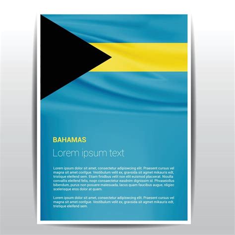 Bahamas flag design vector 13305093 Vector Art at Vecteezy