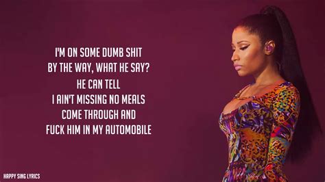 ANACONDA - NICKI MINAJ (Lyrics) - YouTube