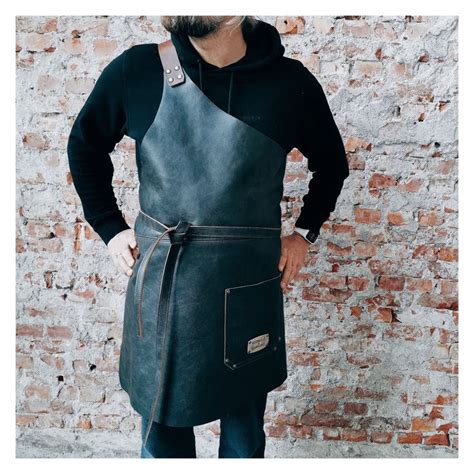 "The Butcher" - Leather BBQ Apron / Butchers Apron | Butcher apron ...