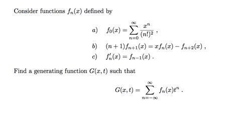 Solved Consider functions fn(x) defined by a) | Chegg.com