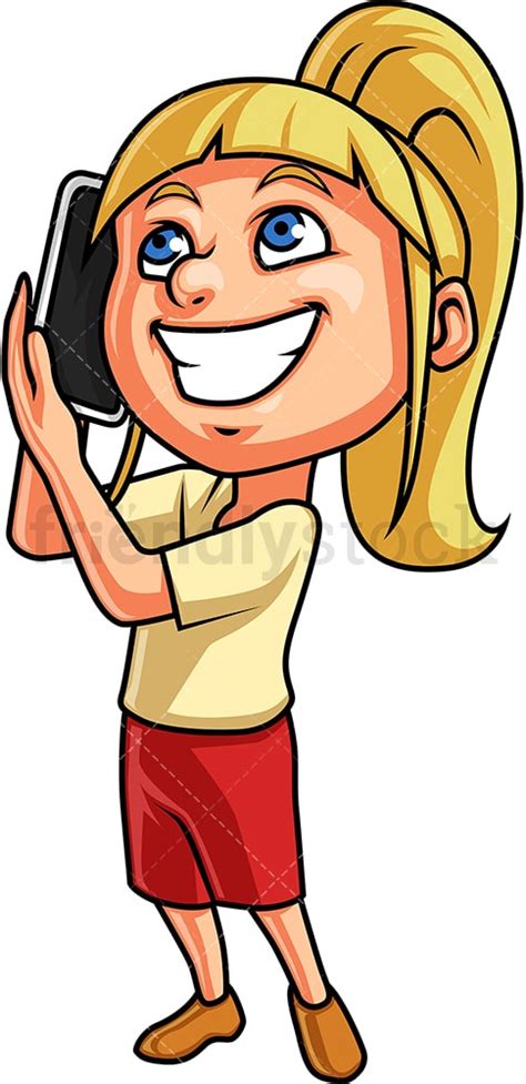 Talking On The Phone Clipart