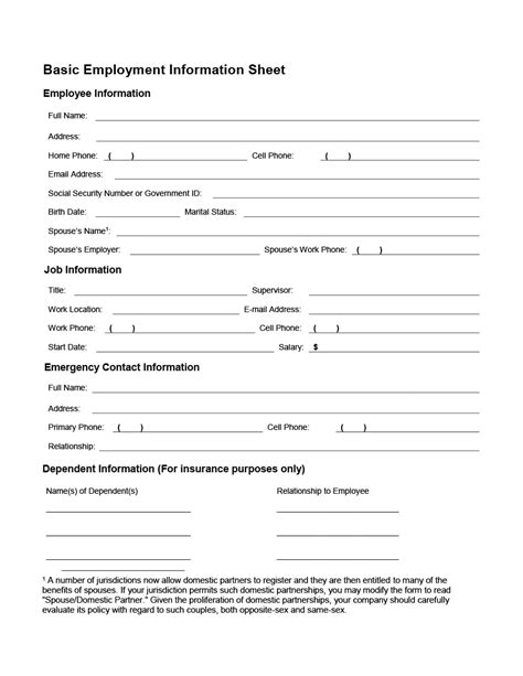 Printable Record Of Employment Form - Printable Form, Templates and Letter