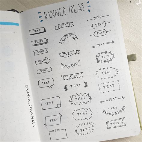 20+ Best Bullet Journal Banner Ideas For 2024