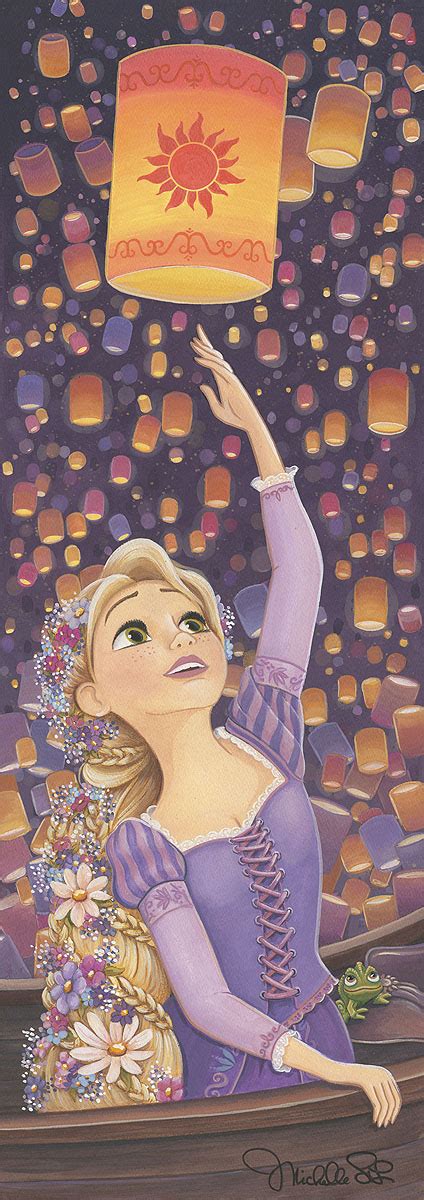 The Lantern Tangled Rapunzel giclee by Michelle St. Laurent