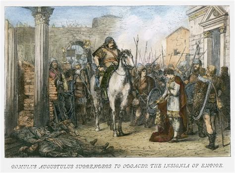 Fall Of Rome 476 Nromulus Augustulus (B461) Last Roman Emperor Of The ...