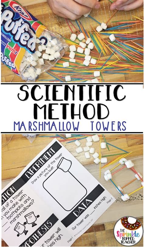 Marshmallow Toothpick Tower Science Experiment with the Scientific ...