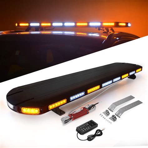 YITAMOTOR Strobe Light Bar 48 Inch 120 LED Emergency Hazard Warning ...