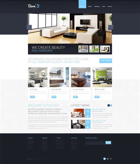 Interior Designing Website Templates