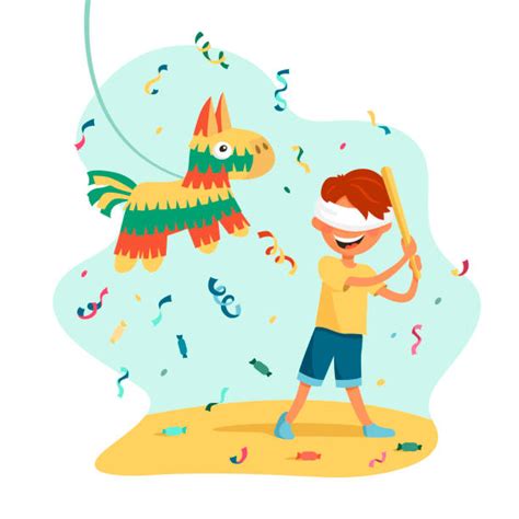 Kid Hitting Pinata Illustrations, Royalty-Free Vector Graphics & Clip ...