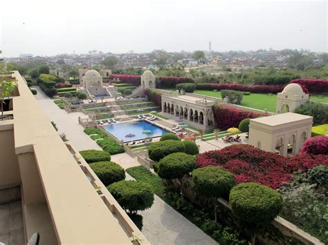 India, Agra. The view from our suite at the The Oberoi Amarvilas, Hotel ...