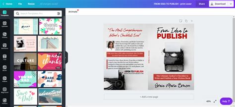 How to Design your Book Cover in Canva